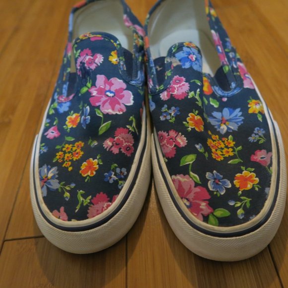 Polo Ralph Lauren Mytton Navy Floral Canvas Men\'s Sneakers Size 10 D main image 13